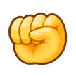 raised fist samsung emoji