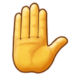 raised hand samsung emoji